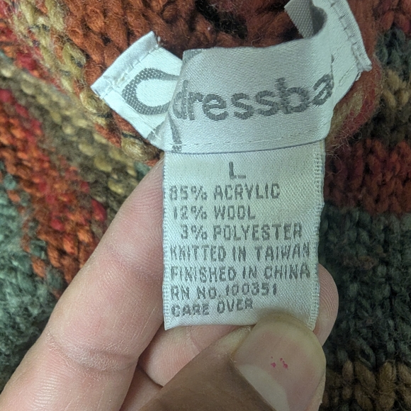 Striped Multicolor Women's Sweater - Picture 10 of 10